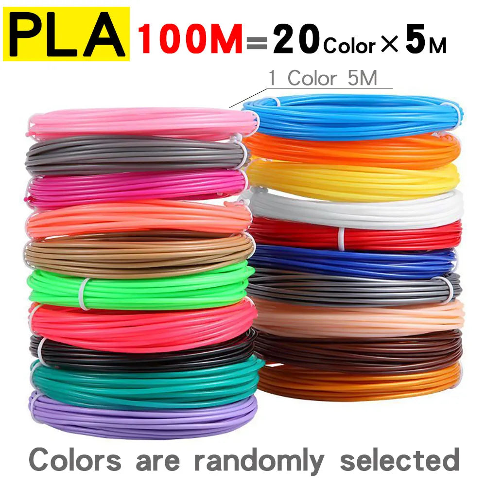 PLA Filament For 3D Pen Printing Material 10, 20 or  30 colors options Smell Safety Plastic Refill