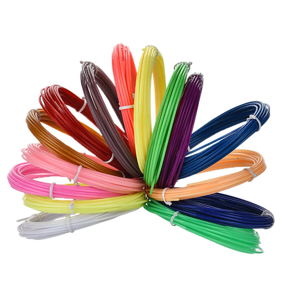 PLA 1.75mm 12 color odorless Filament  and non-polluting safety filament is suitable for 3D  printing pens to make creative toys