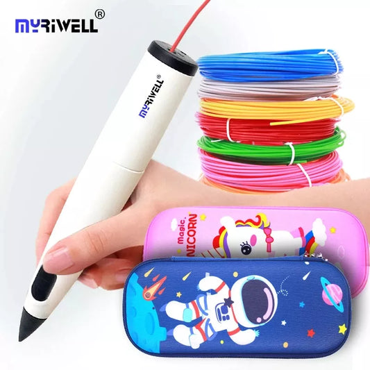 3D pen and PCL 1.75mm filament with pen case . the best gifts for kids  myriwell RP-300B